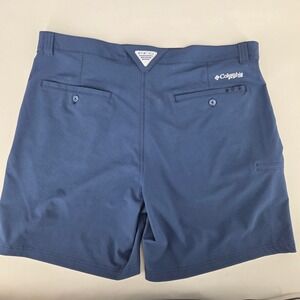 Columbia PFG Shorts Men 40 Navy Blue Performance Fishing Outdoor Gorpcore Summer